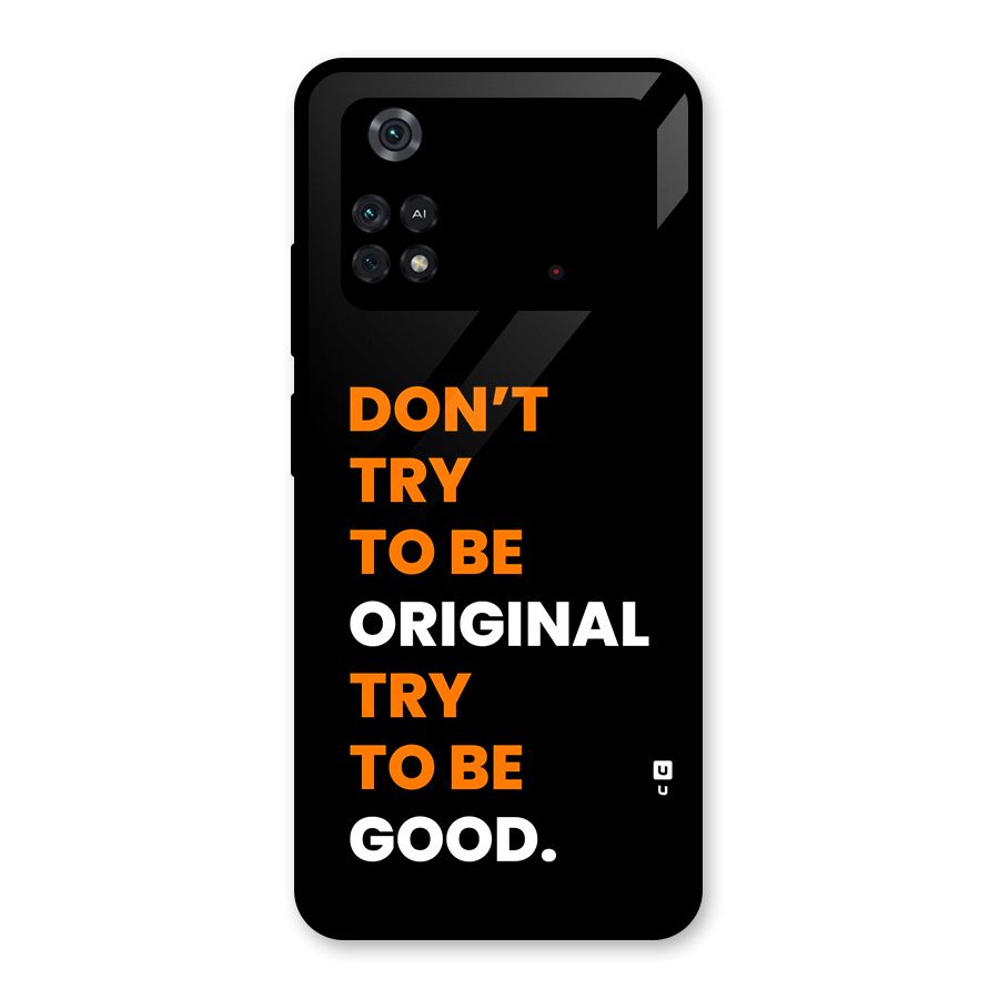 To Be Good Glass Back Case for Poco M4 Pro 4G
