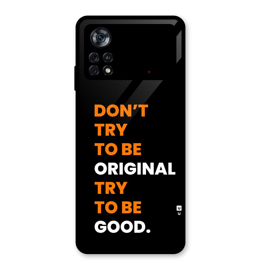To Be Good Glass Back Case for Poco X4 Pro 5G