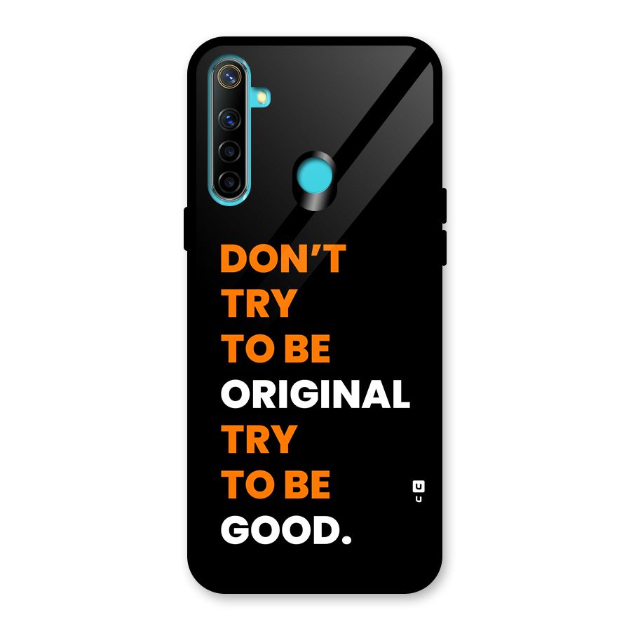 To Be Good Glass Back Case for Realme 5i