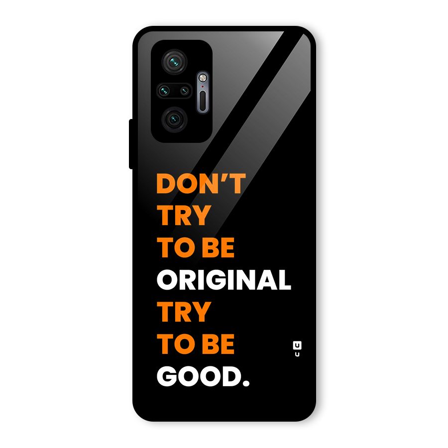 To Be Good Glass Back Case for Redmi Note 10 Pro