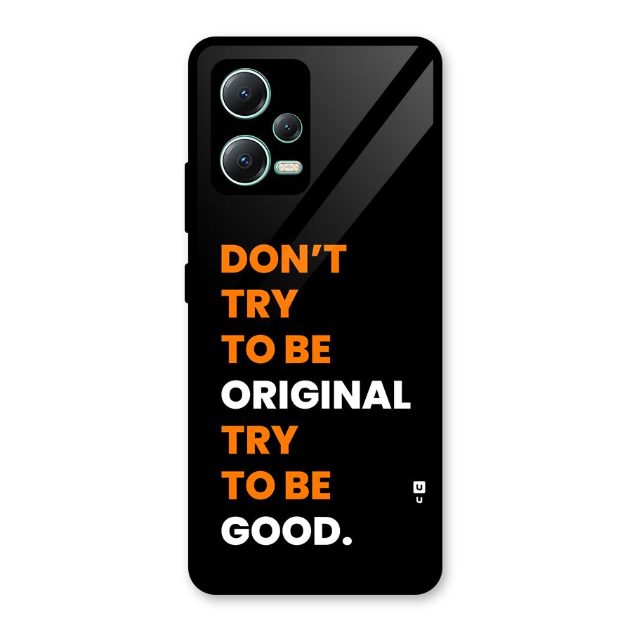 To Be Good Glass Back Case for Redmi Note 12 5G