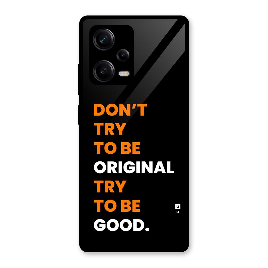 To Be Good Glass Back Case for Redmi Note 12 Pro