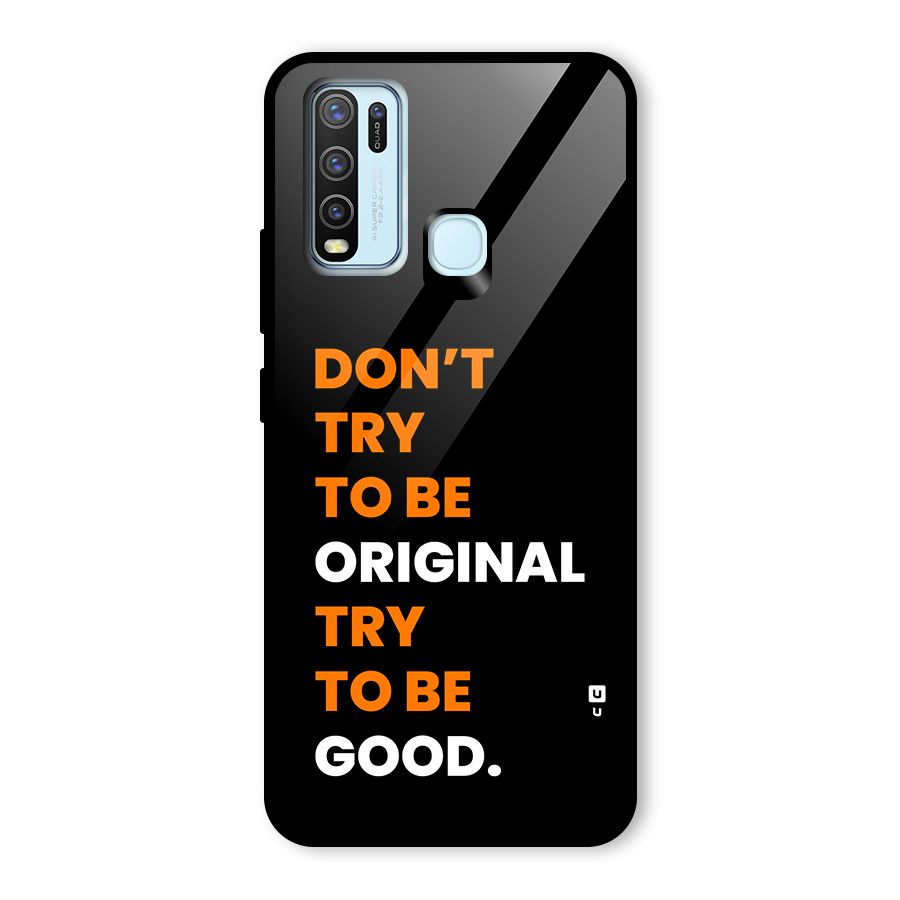 To Be Good Glass Back Case for Vivo Y30