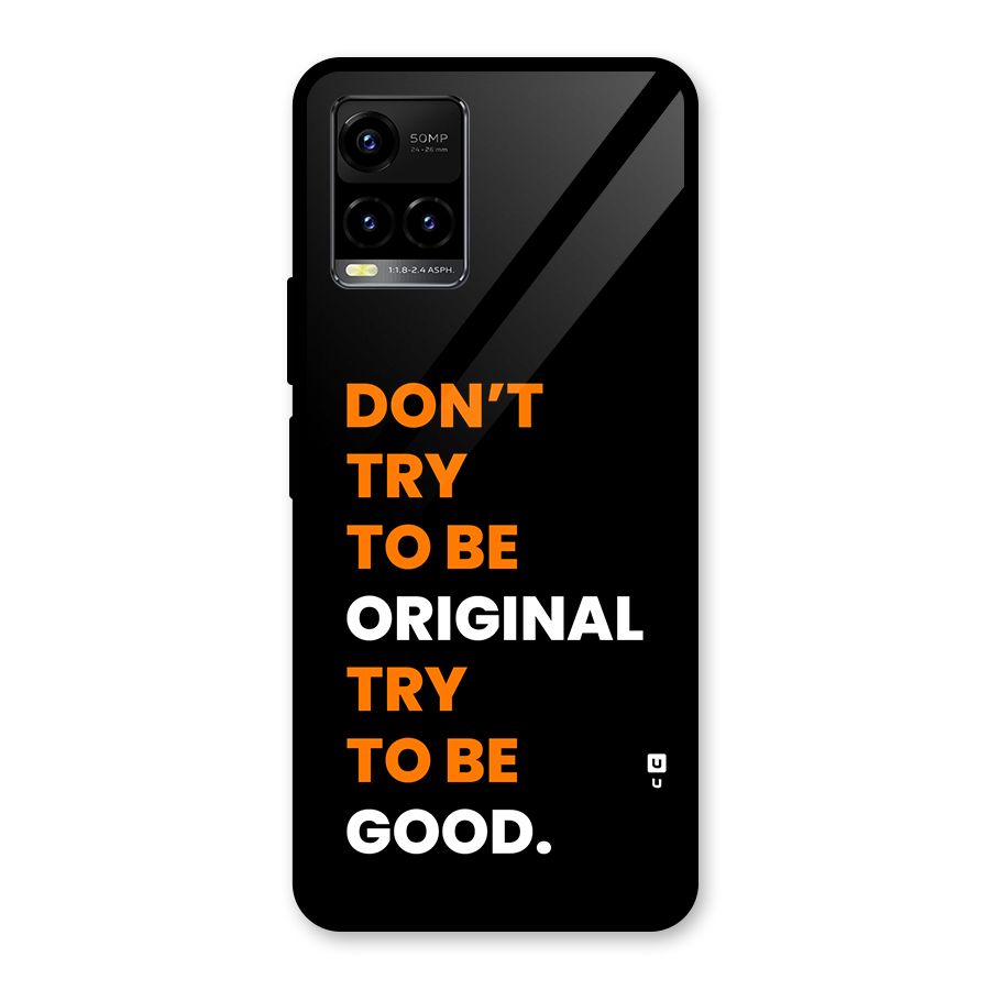 To Be Good Glass Back Case for Vivo Y33s