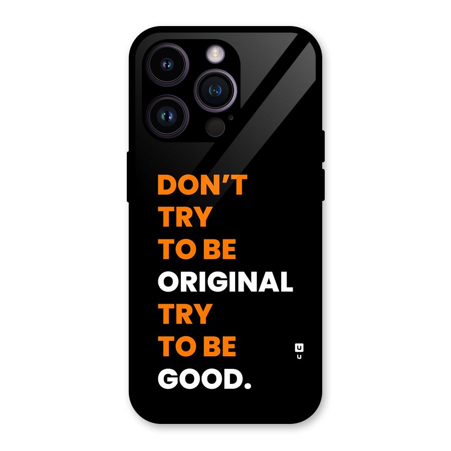 To Be Good Glass Back Case for iPhone 14 Pro
