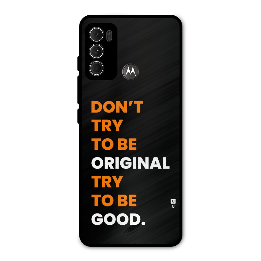 To Be Good Metal Back Case for Moto G60