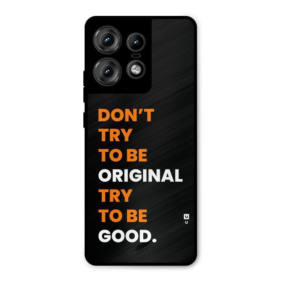 To Be Good Metal Back Case for Motorola Edge 50 Pro
