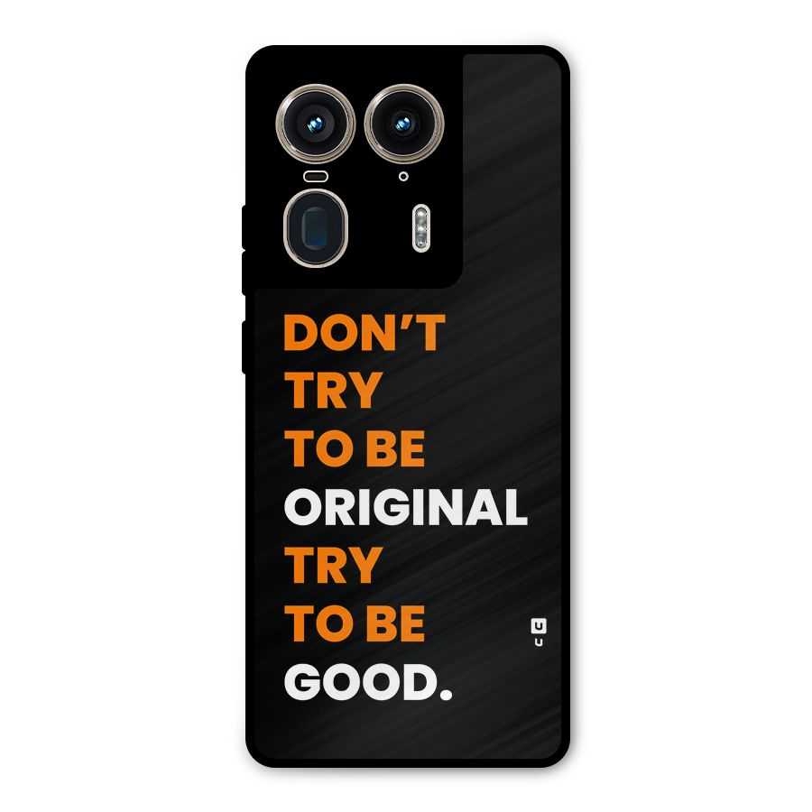 To Be Good Metal Back Case for Motorola Edge 50 Ultra