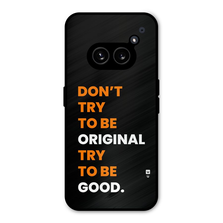 To Be Good Metal Back Case for Nothing Phone 2a Plus