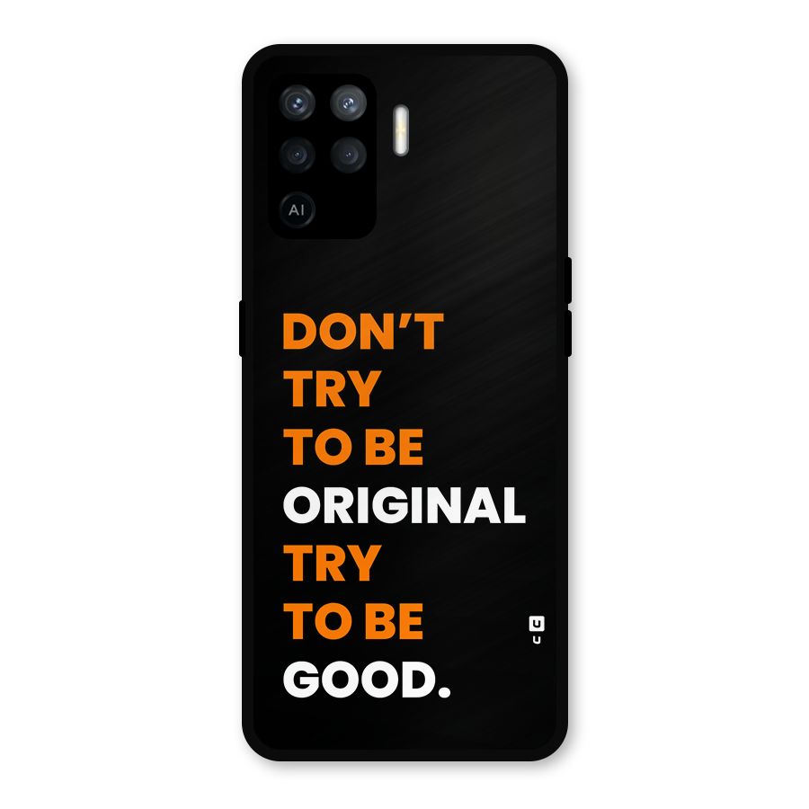 To Be Good Metal Back Case for Oppo F19 Pro