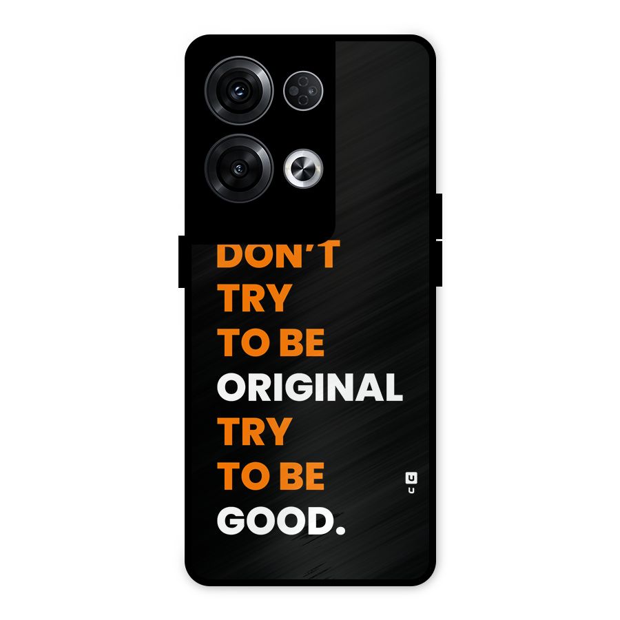 To Be Good Metal Back Case for Oppo Reno8 Pro 5G