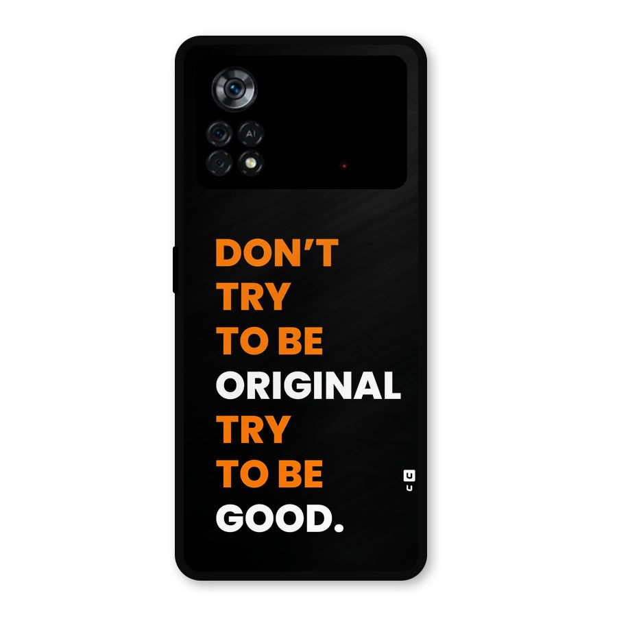 To Be Good Metal Back Case for Poco X4 Pro 5G