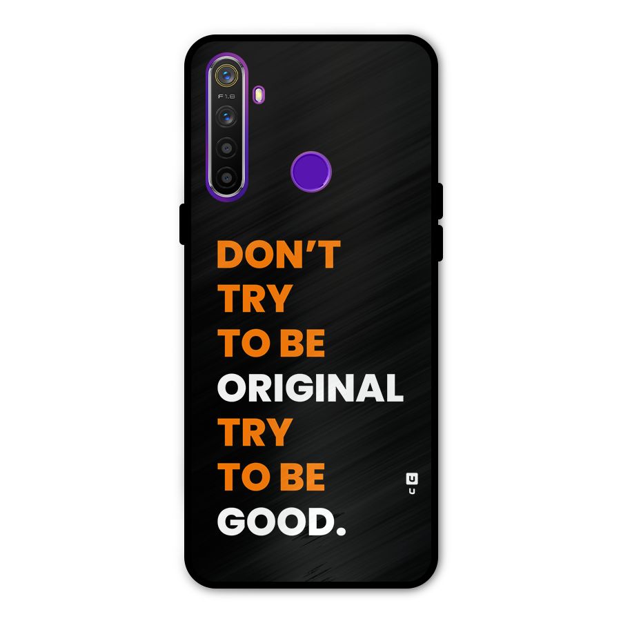 To Be Good Metal Back Case for Realme 5i