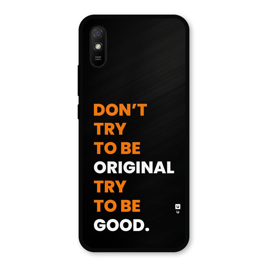 To Be Good Metal Back Case for Redmi 9i