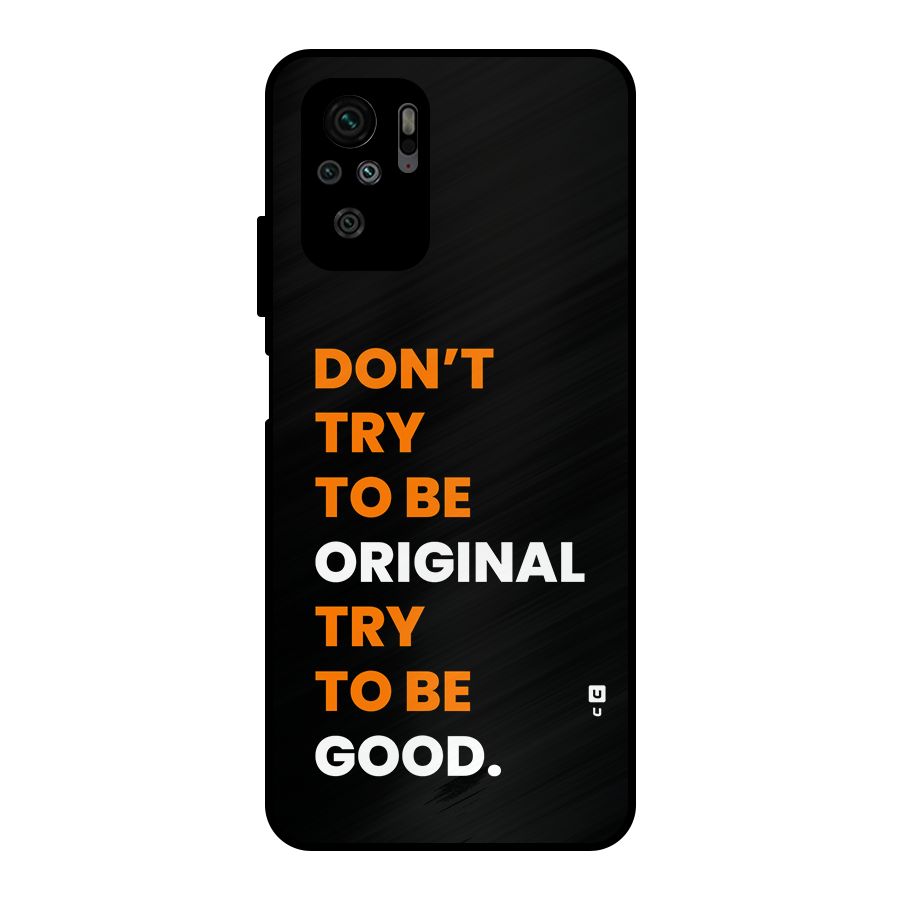 To Be Good Metal Back Case for Redmi Note 11 SE