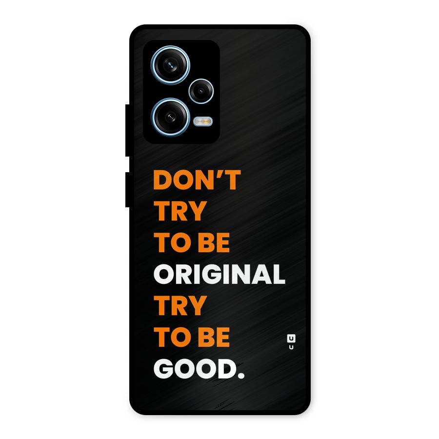 To Be Good Metal Back Case for Redmi Note 12 Pro