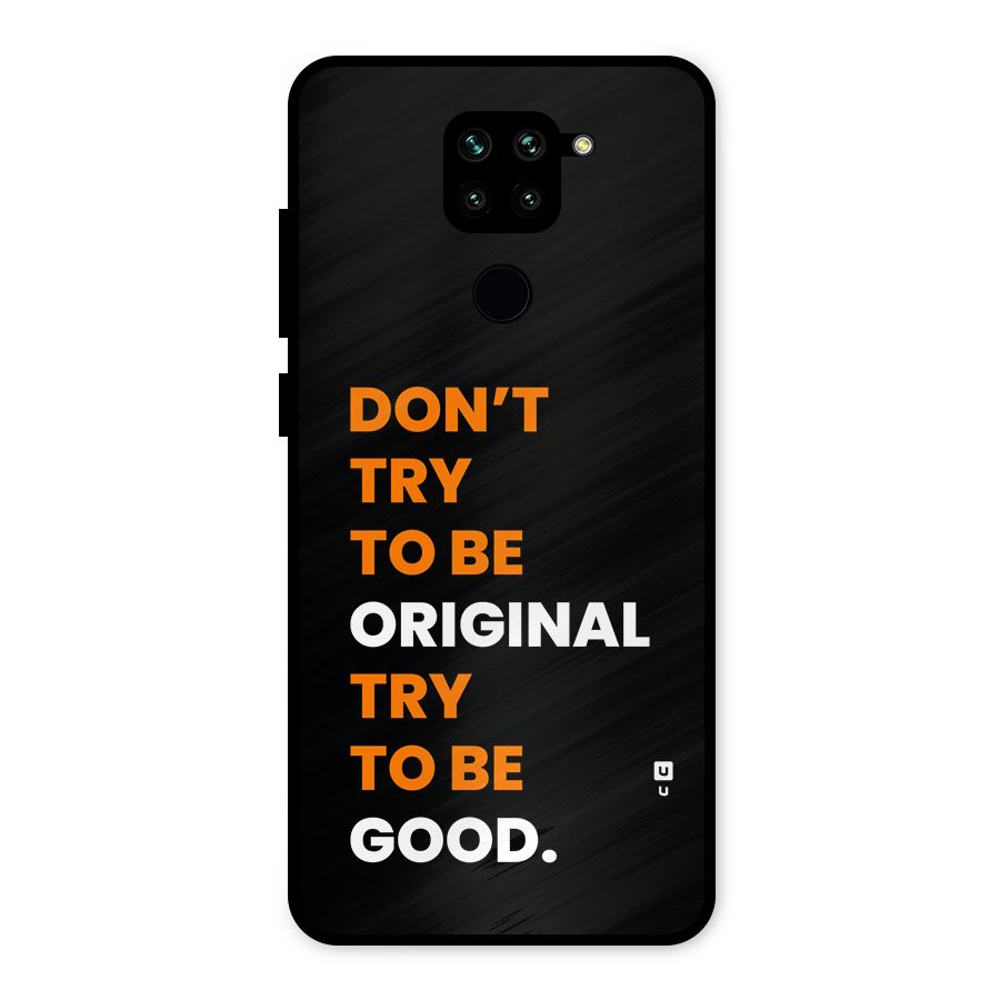 To Be Good Metal Back Case for Redmi Note 9