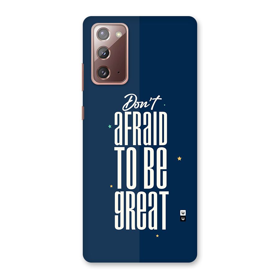 To Be Great Back Case for Galaxy Note 20