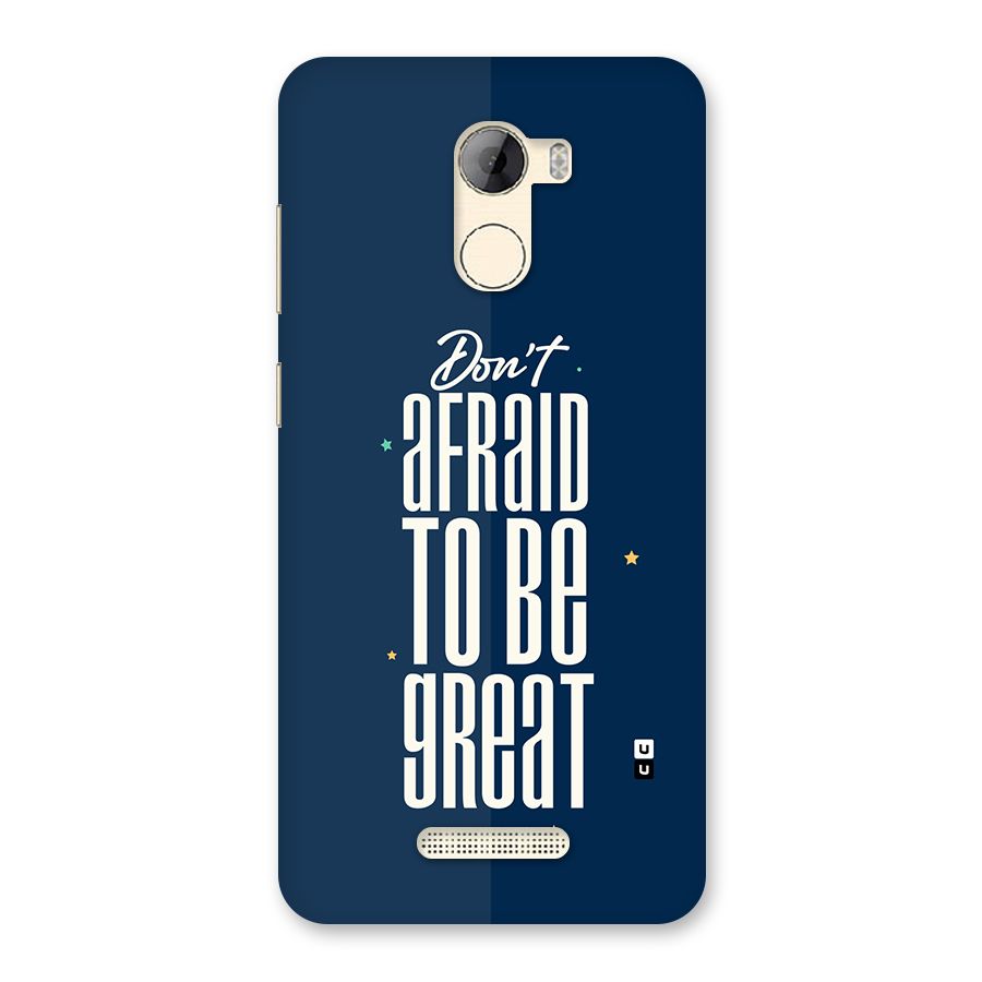 To Be Great Back Case for Gionee A1 LIte