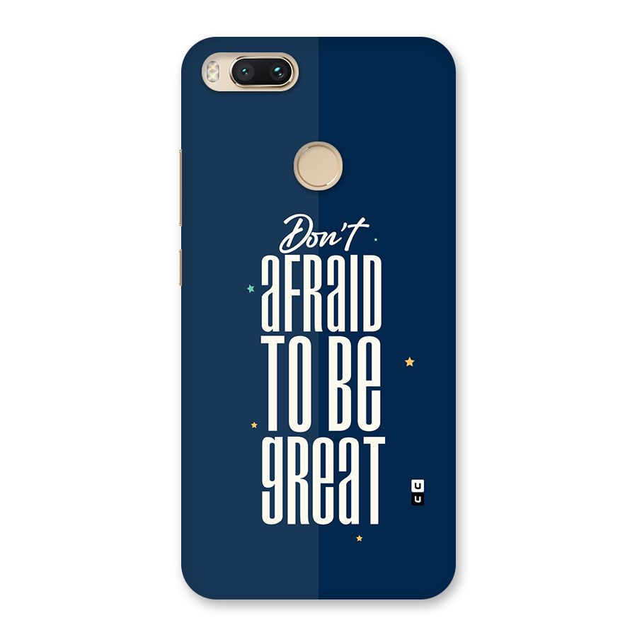 To Be Great Back Case for Mi A1