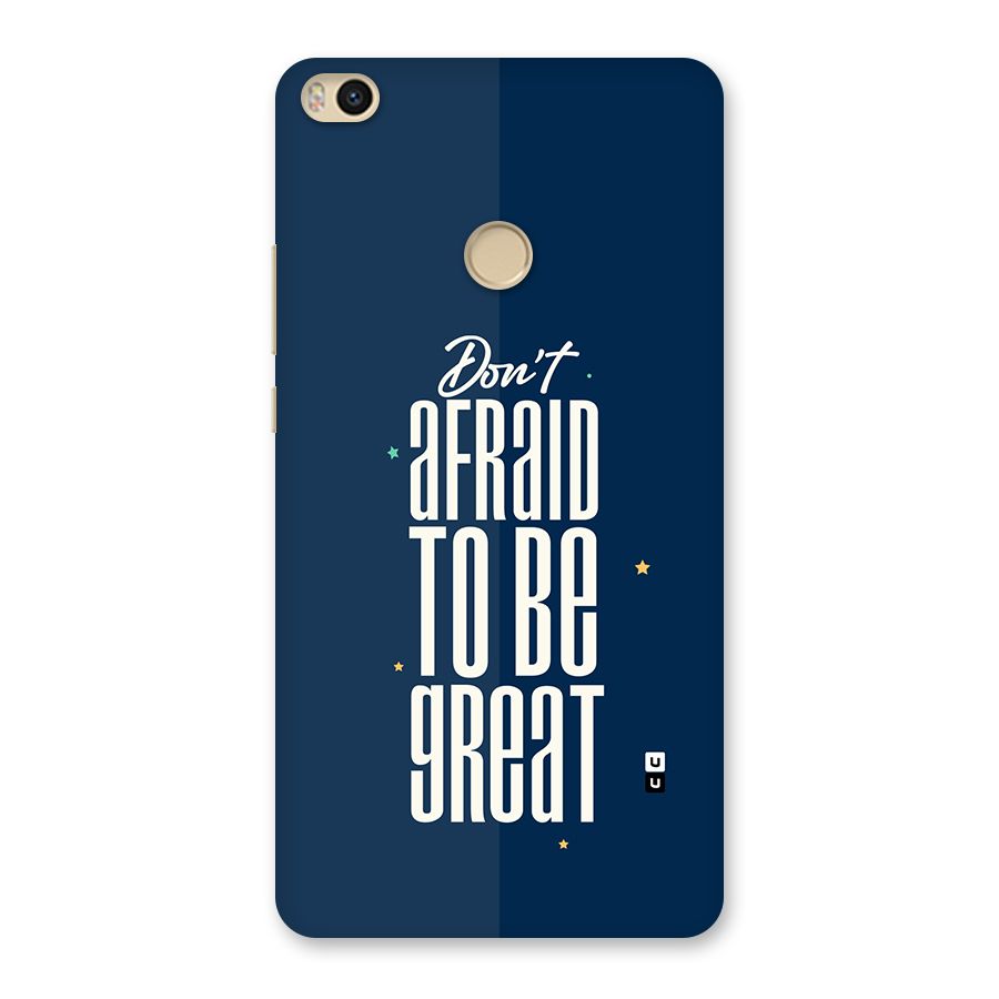 To Be Great Back Case for Mi Max 2