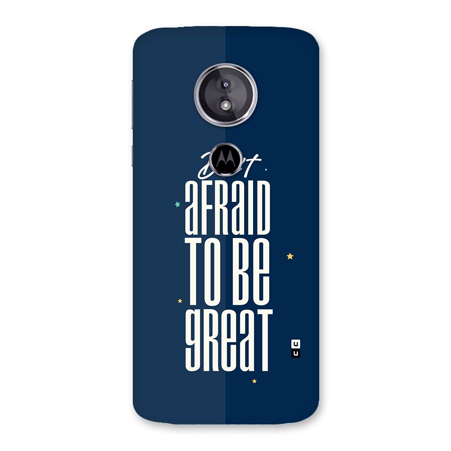 To Be Great Back Case for Moto E5