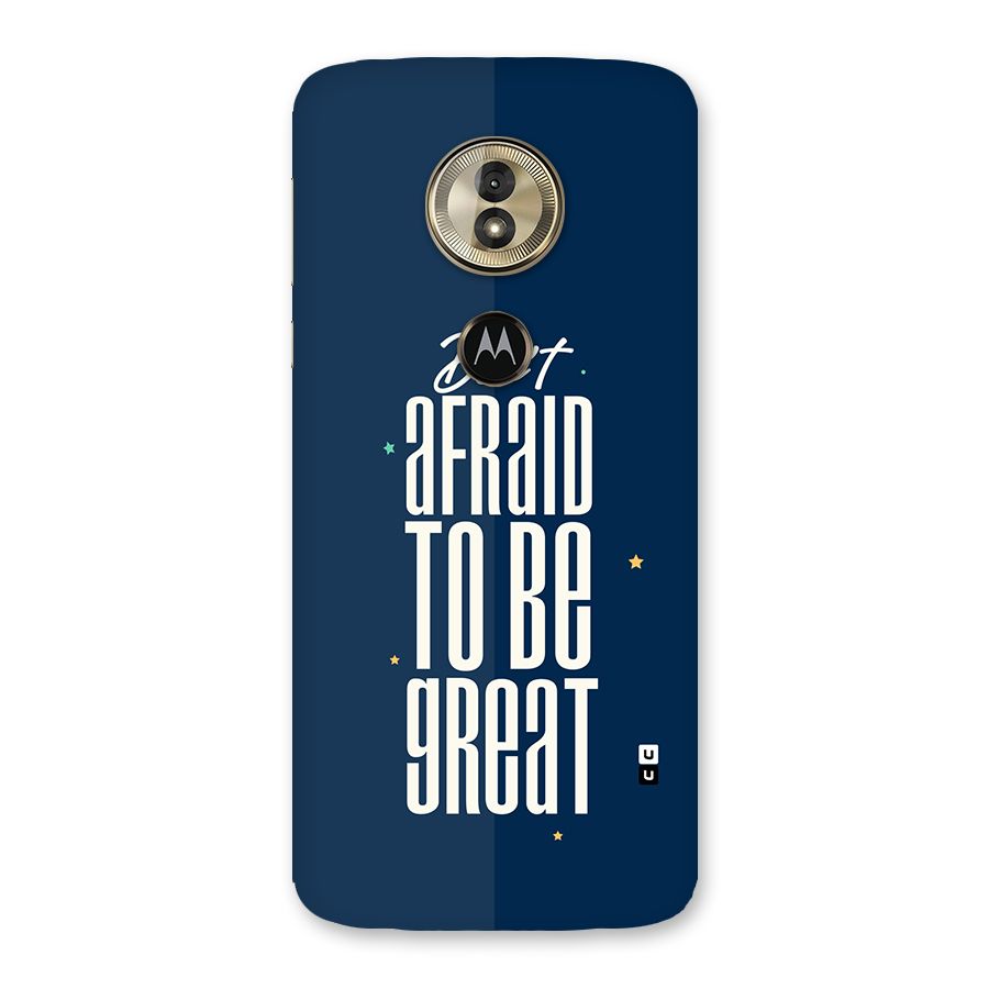 To Be Great Back Case for Moto G6 Play