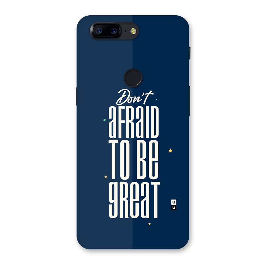 To Be Great Back Case for OnePlus 5T