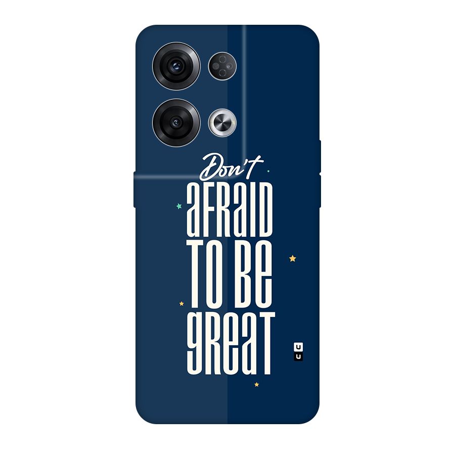 To Be Great Back Case for Oppo Reno8 Pro 5G