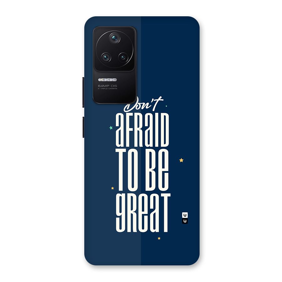 To Be Great Back Case for Poco F4 5G