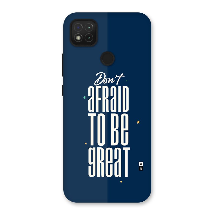 To Be Great Back Case for Redmi 9 Activ