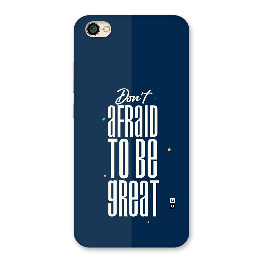 To Be Great Back Case for Redmi Y1 Lite