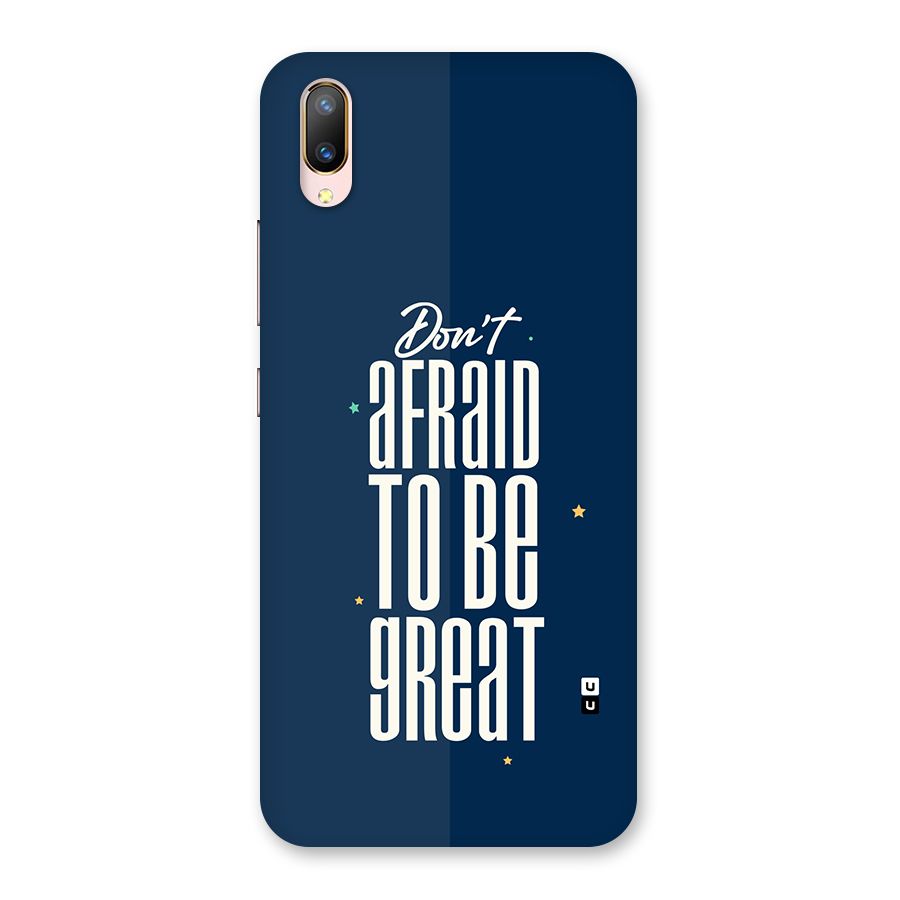 To Be Great Back Case for Vivo V11 Pro