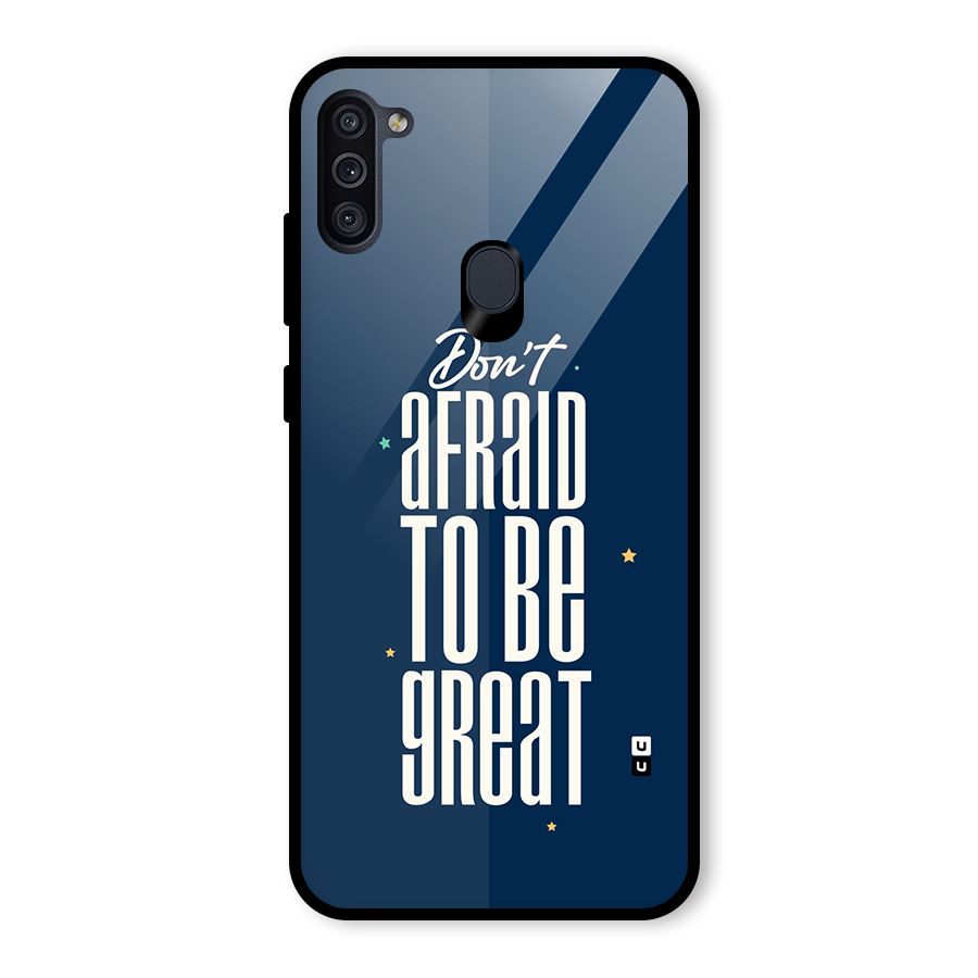To Be Great Glass Back Case for Galaxy M11