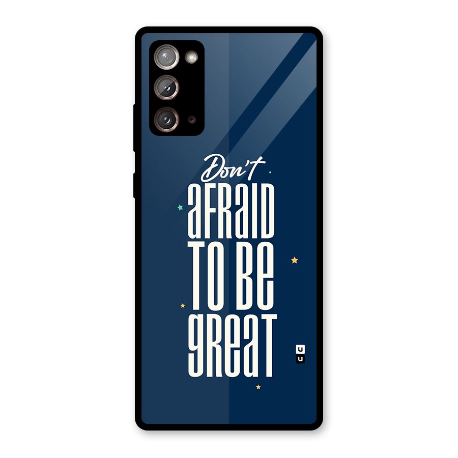 To Be Great Glass Back Case for Galaxy Note 20