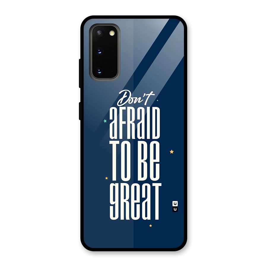 To Be Great Glass Back Case for Galaxy S20