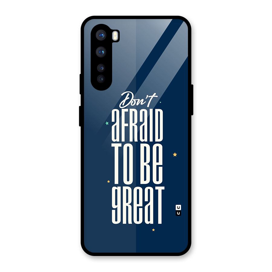 To Be Great Glass Back Case for OnePlus Nord