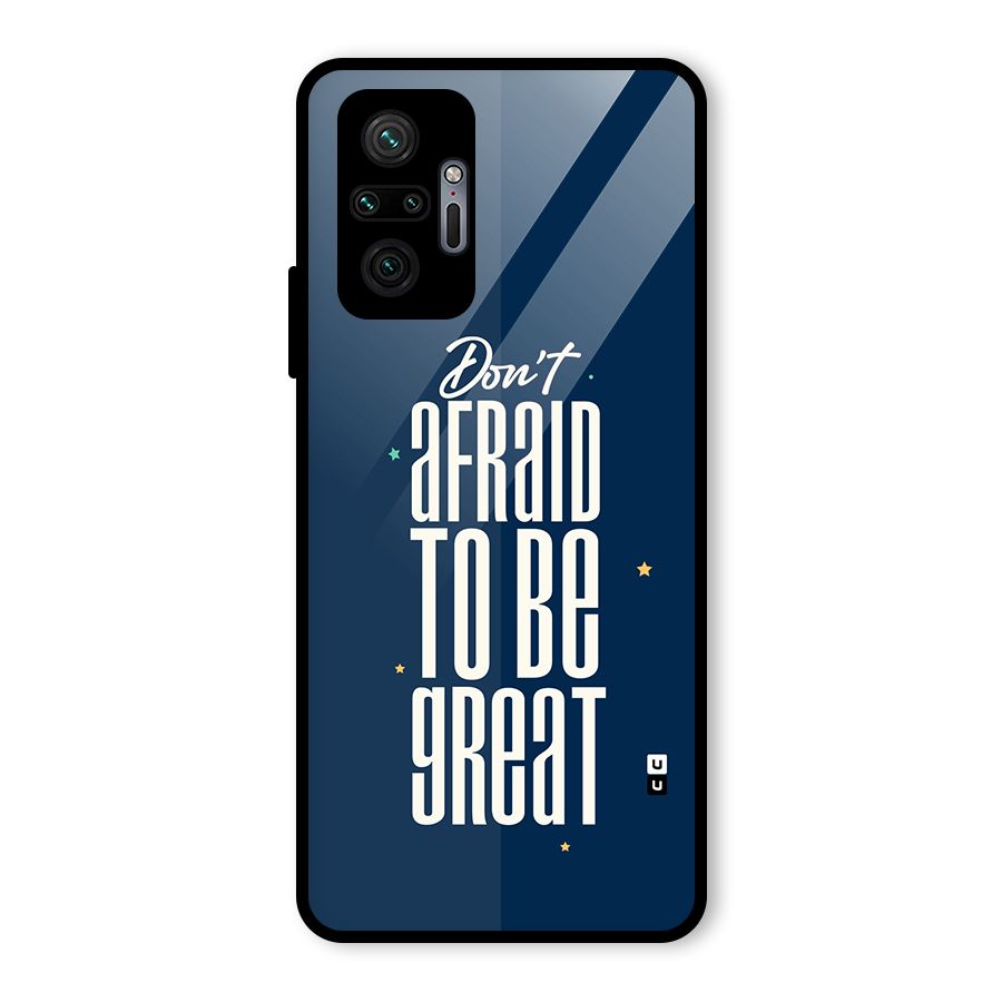To Be Great Glass Back Case for Redmi Note 10 Pro
