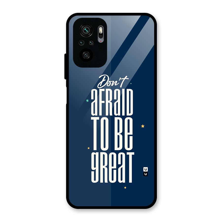 To Be Great Glass Back Case for Redmi Note 11 SE