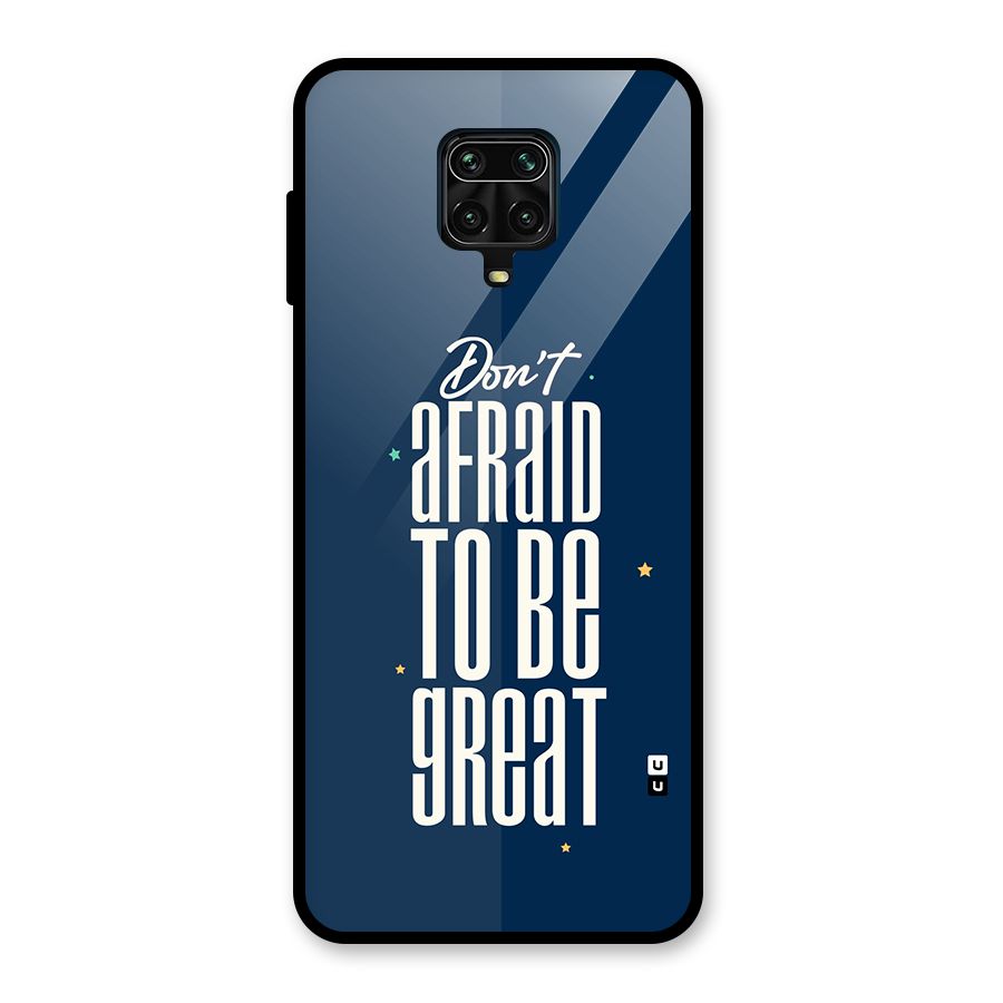 To Be Great Glass Back Case for Redmi Note 9 Pro