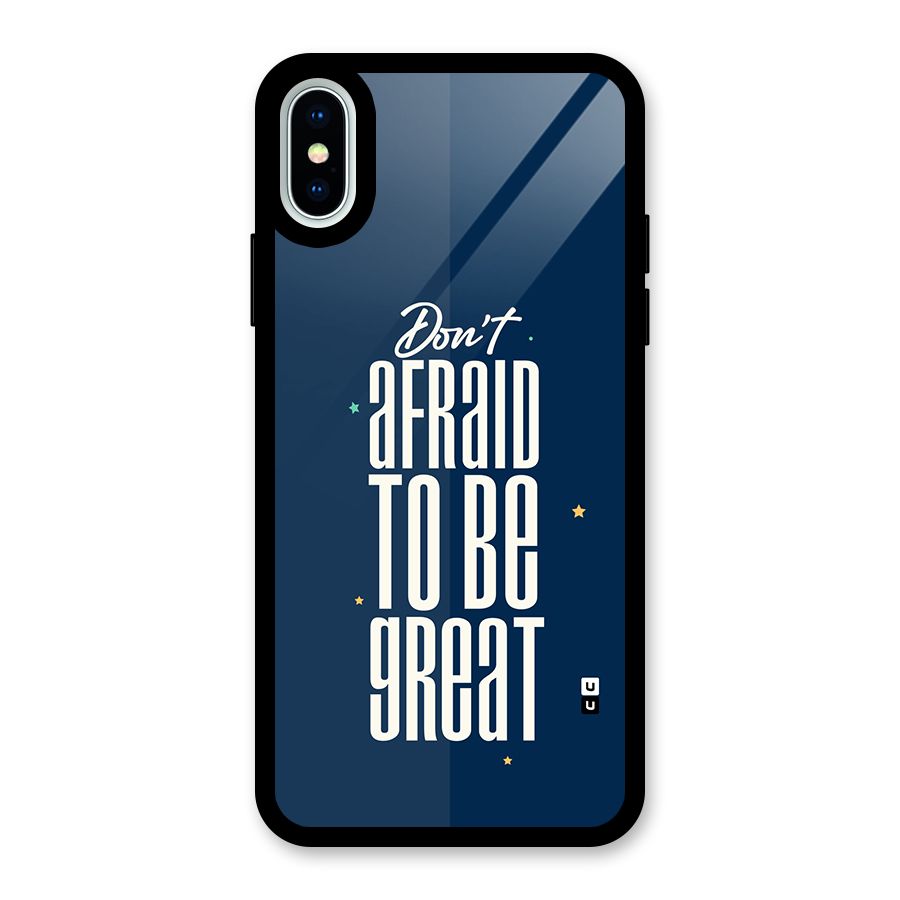 To Be Great Glass Back Case for iPhone XS
