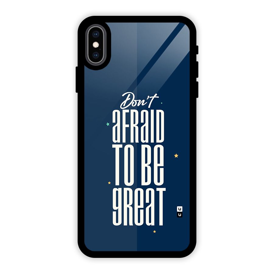 To Be Great Glass Back Case for iPhone XS Max