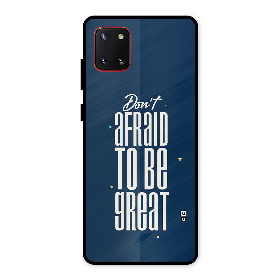 To Be Great Metal Back Case for Galaxy Note 10 Lite