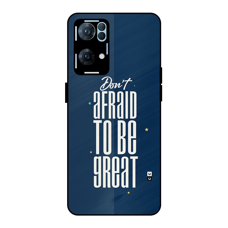 To Be Great Metal Back Case for Oppo Reno7 Pro 5G