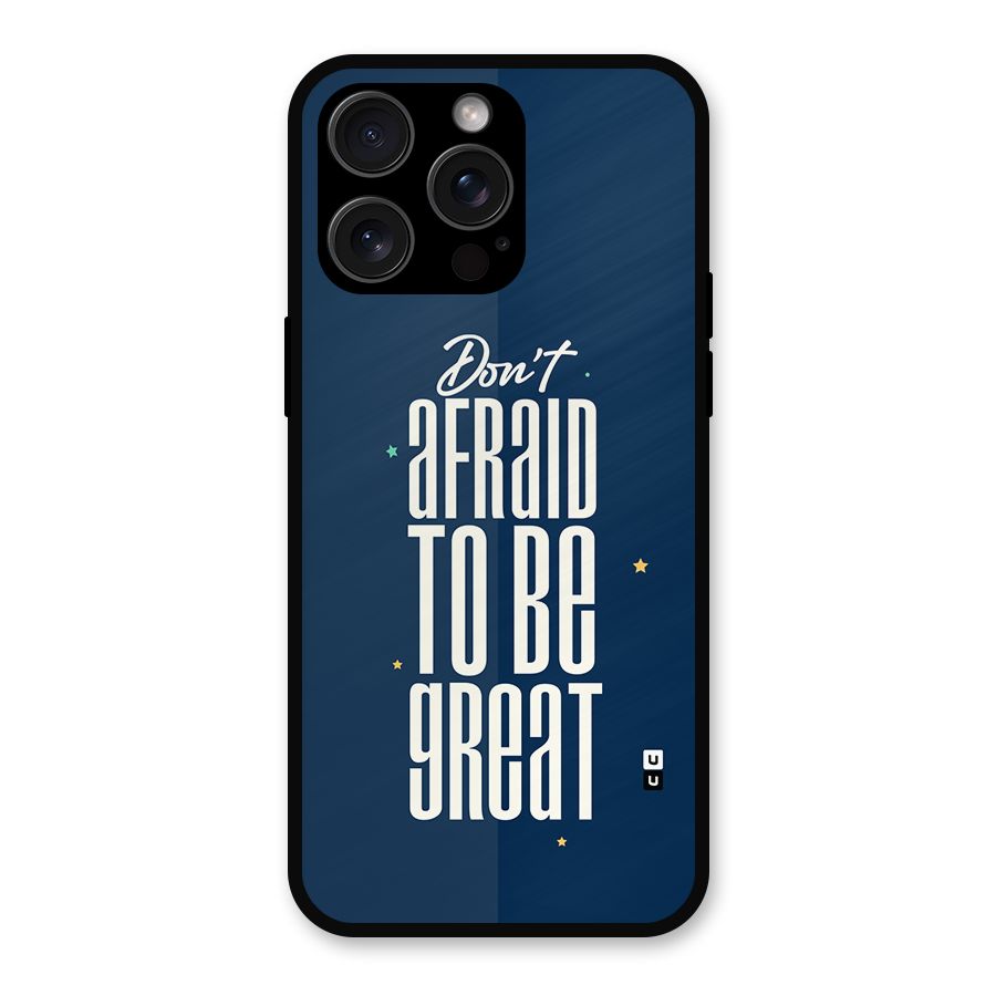 To Be Great Metal Back Case for iPhone 15 Pro Max