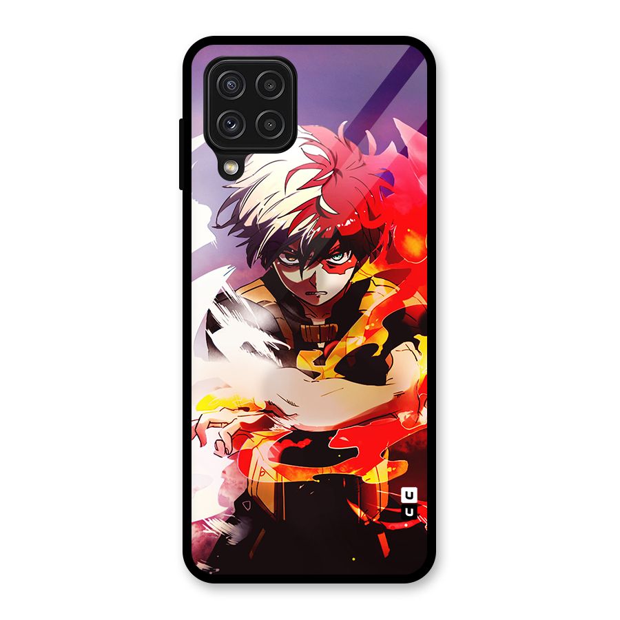 Todoroki Colors Glass Back Case for Galaxy A22 4G