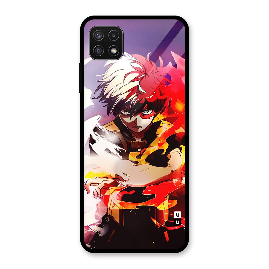 Todoroki Colors Glass Back Case for Galaxy A22 5G