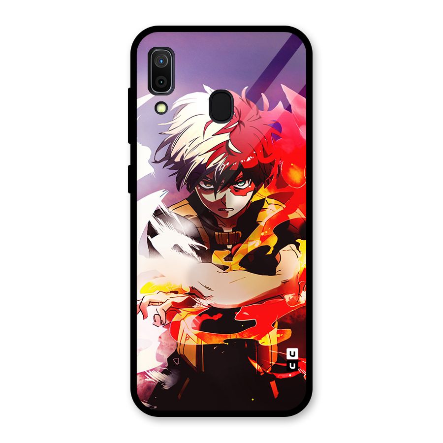 Todoroki Colors Glass Back Case for Galaxy A30