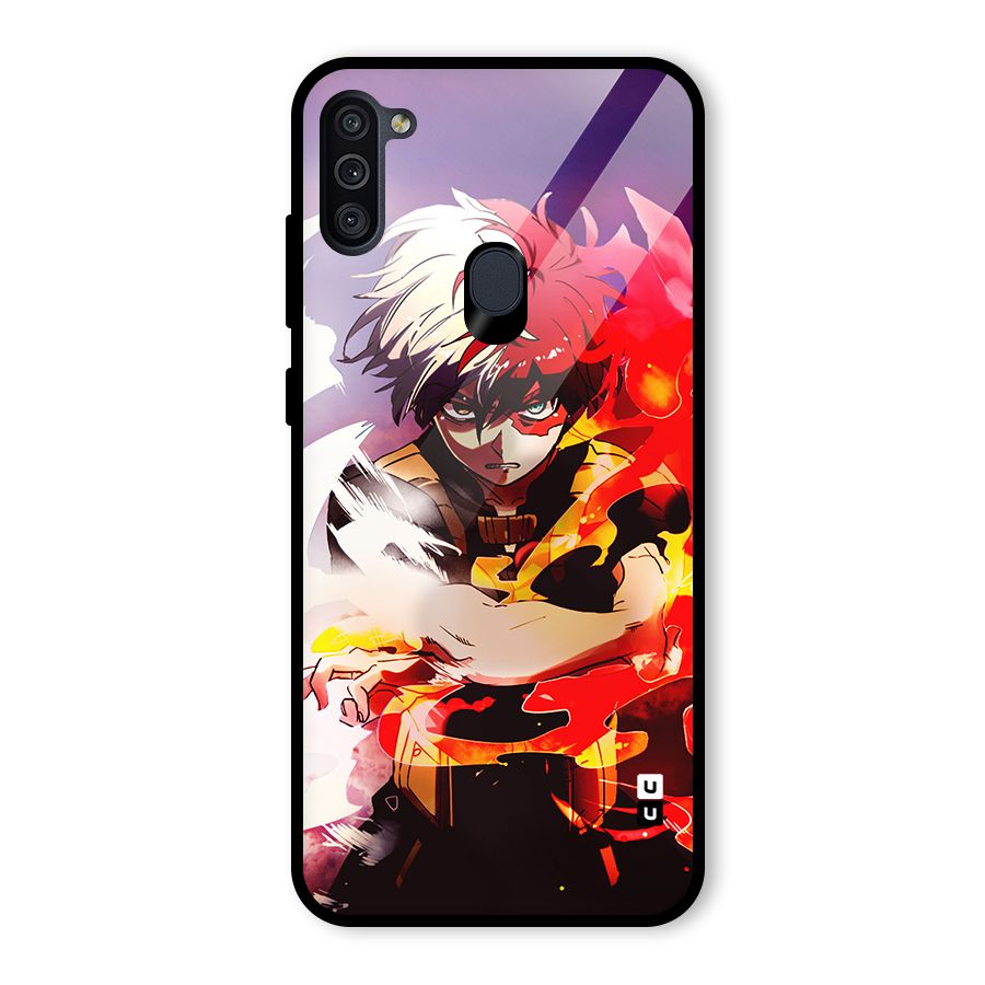 Todoroki Colors Glass Back Case for Galaxy M11