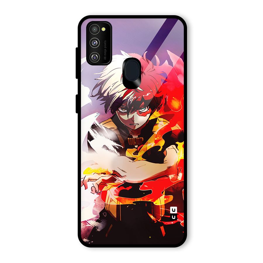 Todoroki Colors Glass Back Case for Galaxy M30s
